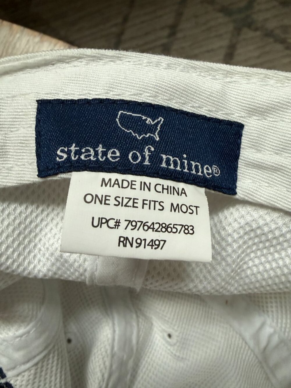 State of Mine Tennessee hat NWT White Adjustable Strapback Retro chroma Relaxed - Picture 3 of 4